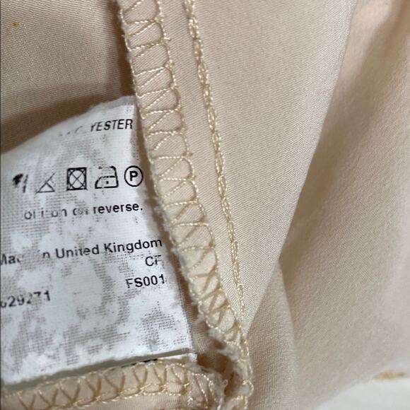 Chelsea Girl | UK River Island Cream Mini Dress 6 w/ 32” Bust & 30” Length - Picture 7 of 7